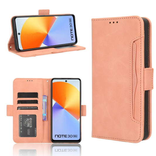 For Infinix Note 30 5G Skin Feel Calf Texture Card Slots Leather Phone Case(Pink) - Infinix Cases by buy2fix | Online Shopping UK | buy2fix