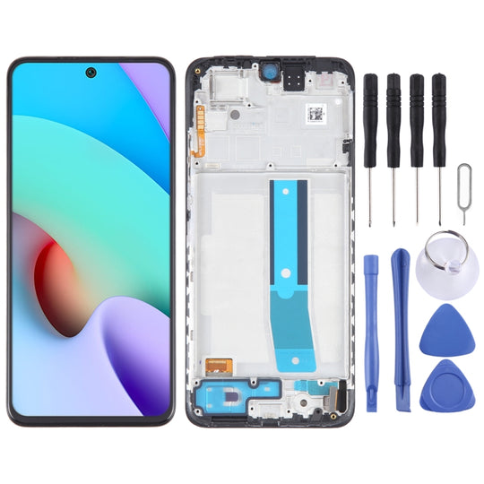 OLED Material LCD Screen For Xiaomi Redmi Note 11 Global Digitizer Full Assembly with Frame