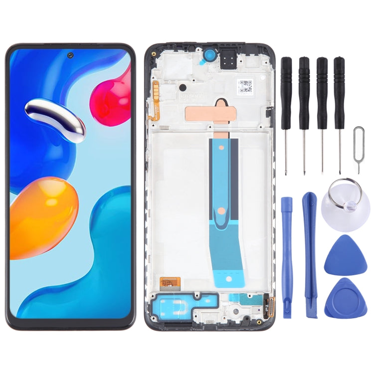 OLED Material LCD Screen For Xiaomi Redmi Note 11S 4G Digitizer Full Assembly with Frame by buy2fix