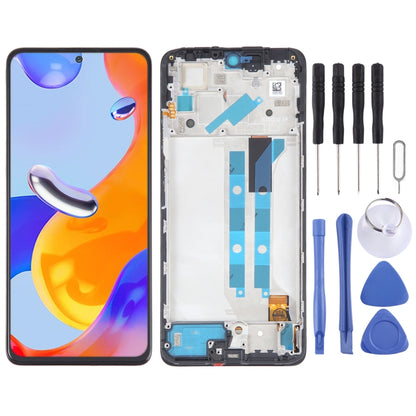 OLED Material LCD Screen For Xiaomi Redmi Note 11 Pro 4G Digitizer Full Assembly with Frame by buy2fix