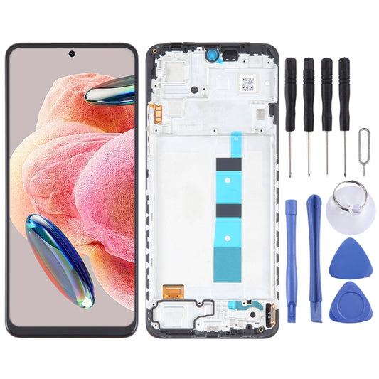 AMOLED Material Original LCD Screen For Xiaomi Redmi Note 12 4G Digitizer Full Assembly with Frame by buy2fix