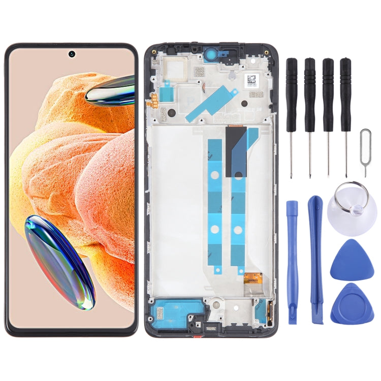 AMOLED Material Original LCD Screen For Xiaomi Redmi Note 12 Pro 4G Digitizer Full Assembly with Frame by buy2fix