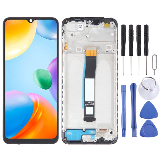Écran LCD matériel OEM pour assemblage complet de numériseur Xiaomi Redmi 10C avec cadre