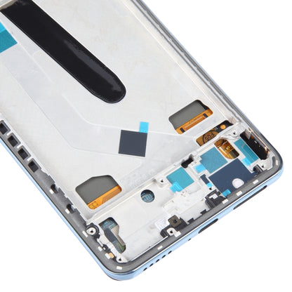 OLED LCD Screen For Xiaomi Poco F3 Digitizer Full Assembly with Frame(Blue) - LCD Screen by buy2fix | Online Shopping UK | buy2fix