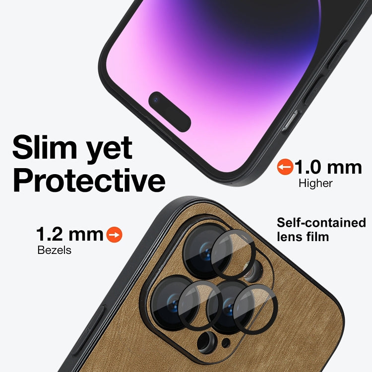 For iPhone 11 Pro Skin Feel Leather MagSafe Magnetic Phone Case(Brown) - iPhone 11 Pro Cases by buy2fix | Online Shopping UK | buy2fix