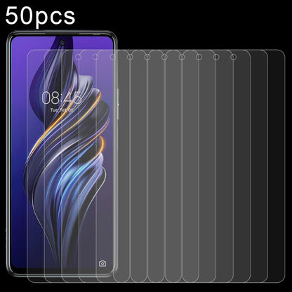 For TECNO Pova 5 4G 50pcs 0.26mm 9H 2.5D Tempered Glass Film by buy2fix