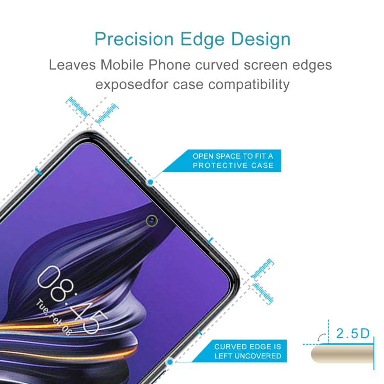 For TECNO Pova 5 4G 50pcs 0.26mm 9H 2.5D Tempered Glass Film by buy2fix