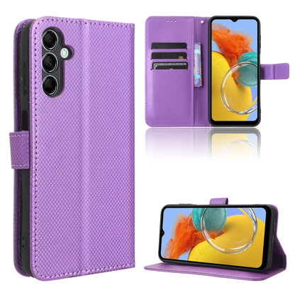 For Samsung Galaxy M54 5G Diamond Texture Leather Phone Case(Purple) by buy2fix