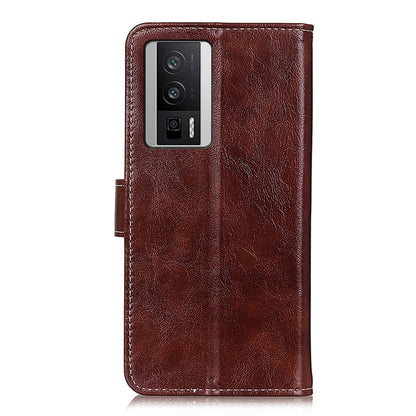 For Xiaomi Poco F5 Pro/Redmi K60/K60 Pro Retro Crazy Horse Texture Leather Phone Case(Brown) - Xiaomi Cases by buy2fix | Online Shopping UK | buy2fix