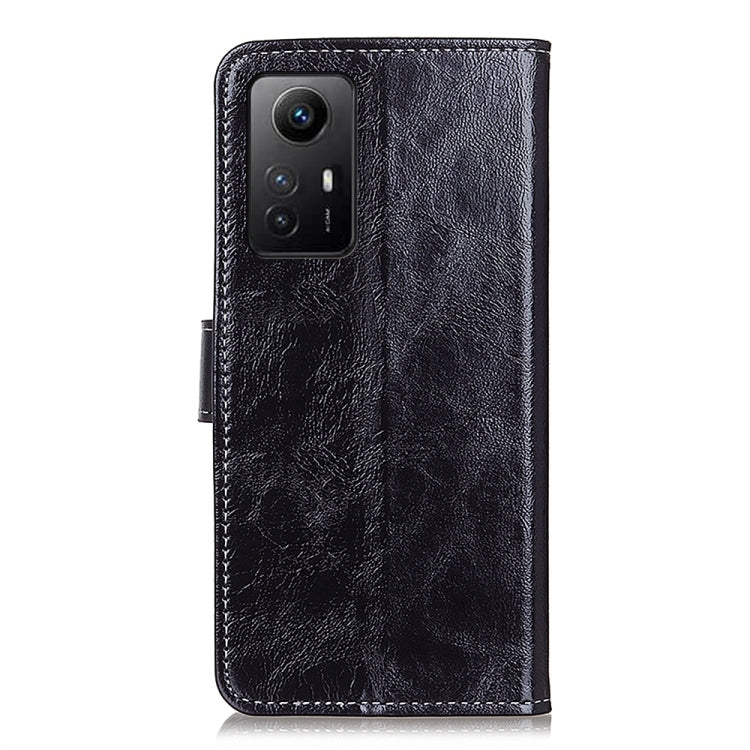 For Xiaomi Redmi Note 12S 4G Retro Crazy Horse Texture Leather Phone Case(Black) - Xiaomi Cases by buy2fix | Online Shopping UK | buy2fix