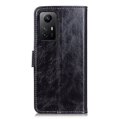 For Xiaomi Redmi Note 12S 4G Retro Crazy Horse Texture Leather Phone Case(Black) - Xiaomi Cases by buy2fix | Online Shopping UK | buy2fix
