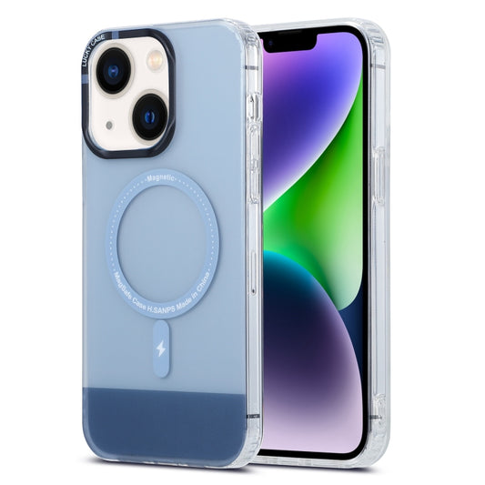 For iPhone 14 PC + TPU IMD MagSafe Magnetic Phone Case(Grey) - iPhone 14 Cases by buy2fix | Online Shopping UK | buy2fix