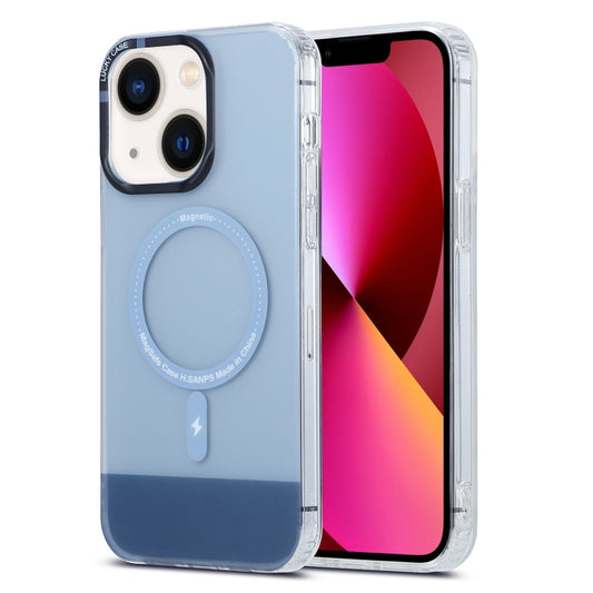 For iPhone 13 PC + TPU IMD MagSafe Magnetic Phone Case(Grey) - iPhone 13 Cases by buy2fix | Online Shopping UK | buy2fix