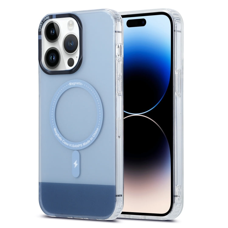 For iPhone 15 Pro Max PC + TPU IMD MagSafe Magnetic Phone Case(Grey) - iPhone 15 Pro Max Cases by buy2fix | Online Shopping UK | buy2fix