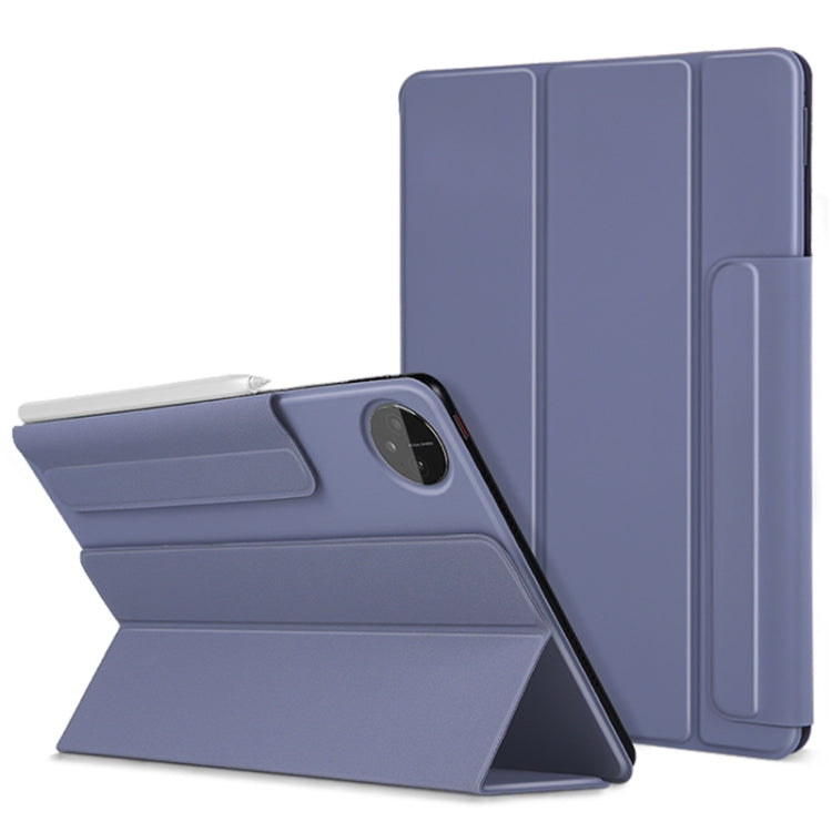 For Huawei Matepad Pro 10.8 3-fold Double-sided Clip Buckle Magnetic Smart Tablet Case(Lavender) - Huawei by buy2fix | Online Shopping UK | buy2fix