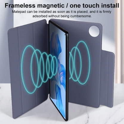 For Huawei Matepad Pro 10.8 3-fold Double-sided Clip Buckle Magnetic Smart Tablet Case(Lavender) - Huawei by buy2fix | Online Shopping UK | buy2fix