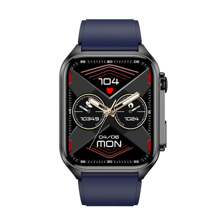 TK12 1.96 inch IP67 Waterproof Silicone Band Smart Watch Supports ECG / Remote Families Care / Bluetooth Call / Body Temperature Monitoring(Blue) by buy2fix