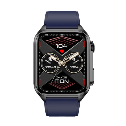 TK12 1.96 inch IP67 Waterproof Silicone Band Smart Watch Supports ECG / Remote Families Care / Bluetooth Call / Body Temperature Monitoring(Blue) by buy2fix
