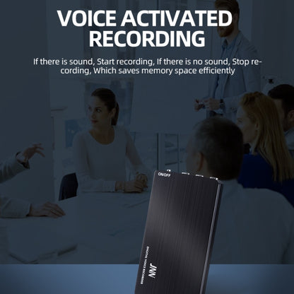 JNN M2 Ultra-thin HD Noise Reduction Intelligent Control Voice Voice Recorder, Capacity:8GB(Black) by JNN