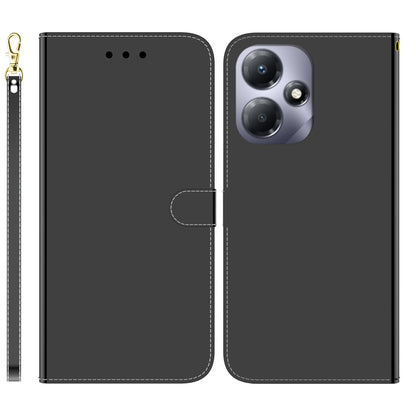 For Infinix Hot 30 Play Imitated Mirror Surface Leather Phone Case(Black) - Infinix Cases by buy2fix | Online Shopping UK | buy2fix