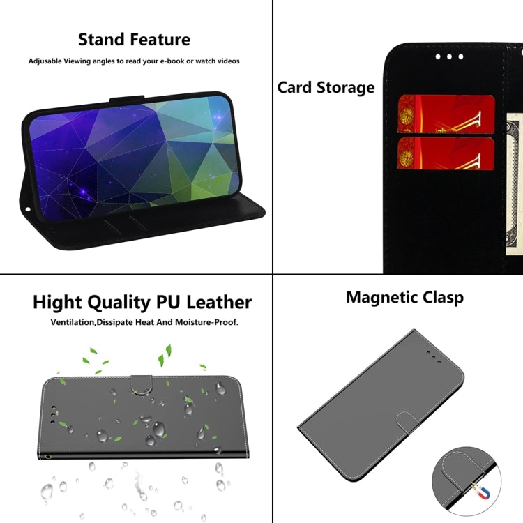 For Infinix Hot 30 Play Imitated Mirror Surface Leather Phone Case(Black) - Infinix Cases by buy2fix | Online Shopping UK | buy2fix