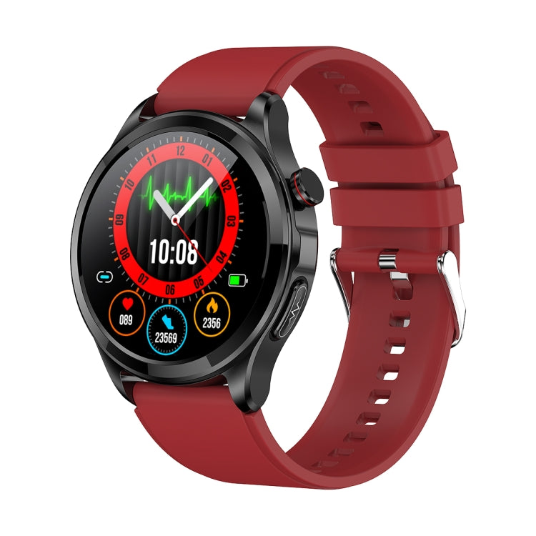 TK22 1.39 inch IP67 Waterproof Silicone Band Smart Watch Supports ECG / Non-invasive Blood Sugar(Red) by buy2fix