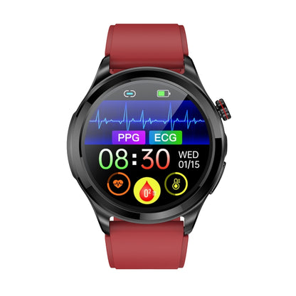 TK22 1.39 inch IP67 Waterproof Silicone Band Smart Watch Supports ECG / Non-invasive Blood Sugar(Red) by buy2fix