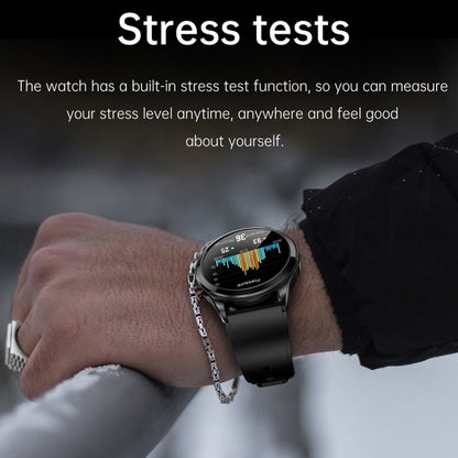 TK22 1.39 inch IP67 Waterproof Silicone Band Smart Watch Supports ECG / Non-invasive Blood Sugar(Black) by buy2fix