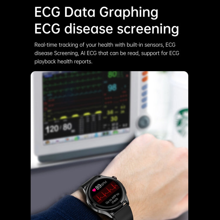 TK22 1.39 inch IP67 Waterproof Silicone Band Smart Watch Supports ECG / Non-invasive Blood Sugar(Blue) by buy2fix