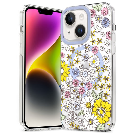 For iPhone 15 Plus MagSafe Magnetic TPU Phone Case(Little Flower) - iPhone 15 Plus Cases by buy2fix | Online Shopping UK | buy2fix