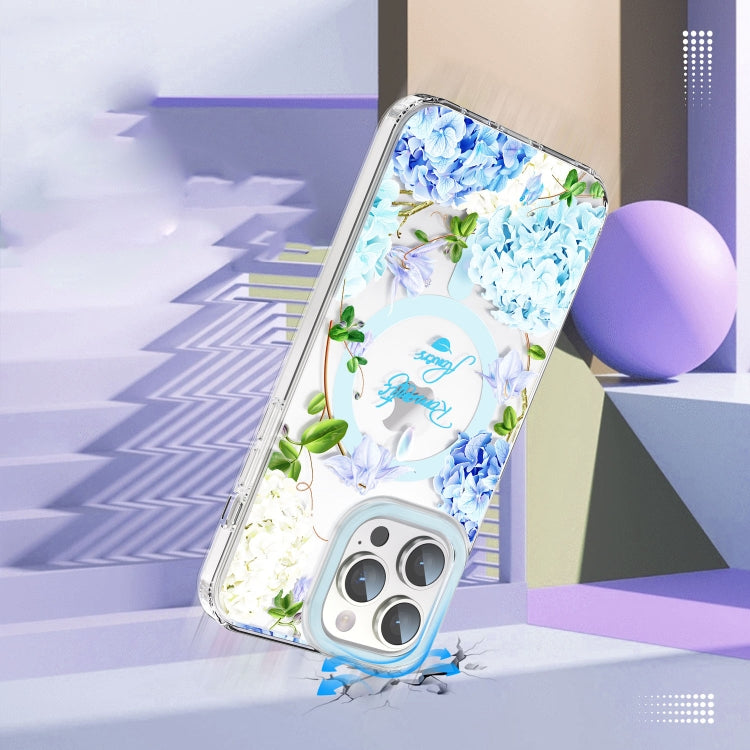 For iPhone 15 MagSafe Magnetic TPU Phone Case(Small Floral) - iPhone 15 Cases by buy2fix | Online Shopping UK | buy2fix