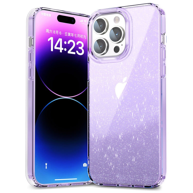 For iPhone 12 / 12 Pro Star Solid Color Phone Case(Purple) by buy2fix
