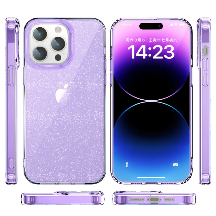 For iPhone 12 / 12 Pro Star Solid Color Phone Case(Purple) by buy2fix