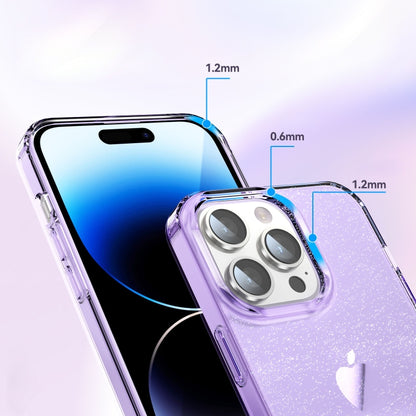 For iPhone 12 / 12 Pro Star Solid Color Phone Case(Purple) by buy2fix