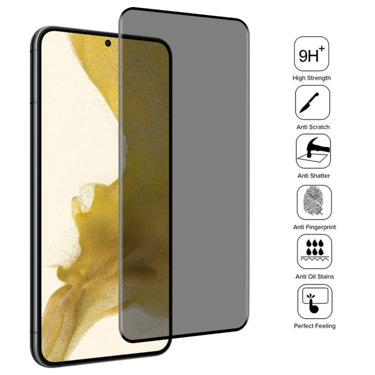 For Samsung Galaxy S22 5G 25pcs 3D Curved Edge Privacy Tempered Glass Film, without Fingerprint Unlocking - Galaxy S22 5G Tempered Glass by buy2fix | Online Shopping UK | buy2fix