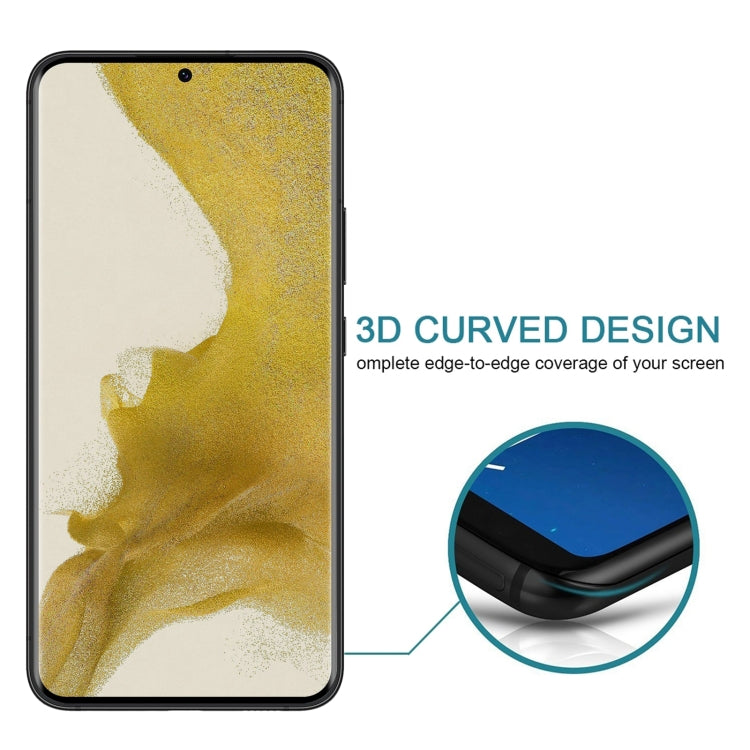 For Samsung Galaxy S22 5G 25pcs 3D Curved Edge Privacy Tempered Glass Film, without Fingerprint Unlocking - Galaxy S22 5G Tempered Glass by buy2fix | Online Shopping UK | buy2fix