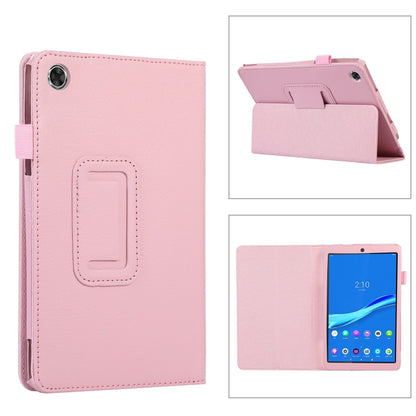 For Lenovo Tab M8 4th Gen Litchi Texture Leather Tablet Case(Pink) - Lenovo by buy2fix | Online Shopping UK | buy2fix