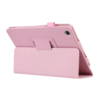For Lenovo Tab M8 4th Gen Litchi Texture Leather Tablet Case(Pink) - Lenovo by buy2fix | Online Shopping UK | buy2fix