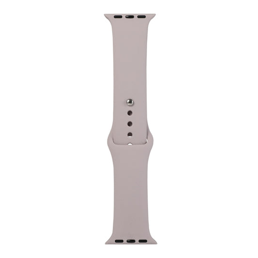 For Apple Watch Series 9&8&7 41mm / SE 3&SE 2&6&SE&5&4 40mm / 3&2&1 38mm Silicone Watch Band, Short Section (female)(Lavender Purple) - Watch Bands by buy2fix | Online Shopping UK | buy2fix