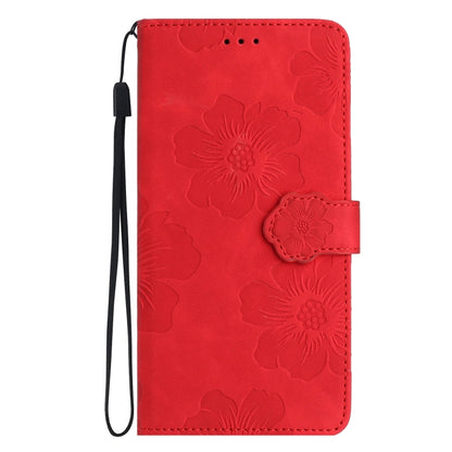 For Xiaomi 13 Flower Embossing Pattern Leather Phone Case(Red) - Xiaomi Cases by buy2fix | Online Shopping UK | buy2fix