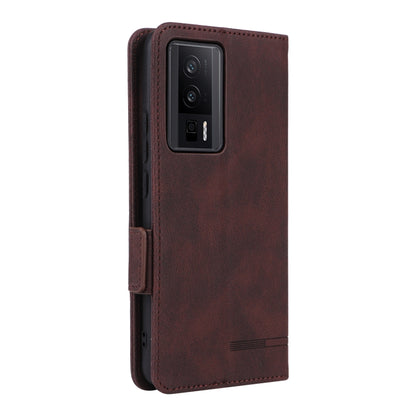 For Xiaomi Poco F5 Pro / Redmi K60 Magnetic Clasp Leather Phone Case(Brown) by buy2fix