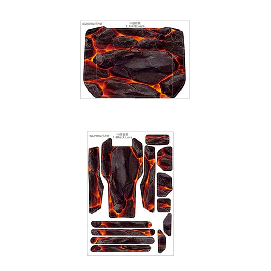 For DJI Mavic 3 Pro / RC Pro Sunnylife Drone Body Remote Control Decorative Stickers Set(Lava Black) by Sunnylife