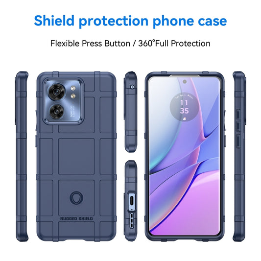 For Motorola Egde 40 Full Coverage Shockproof TPU Phone Case(Blue) - Motorola Cases by buy2fix | Online Shopping UK | buy2fix