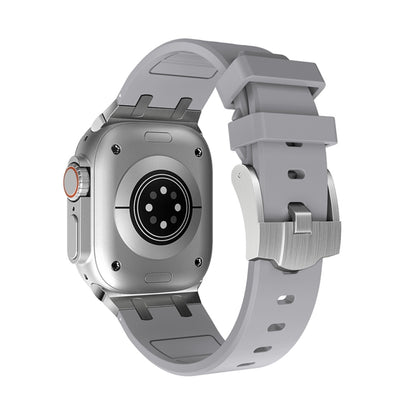 AP Silicone Watch Band For Apple Watch 3 42mm(Silver Grey) by buy2fix