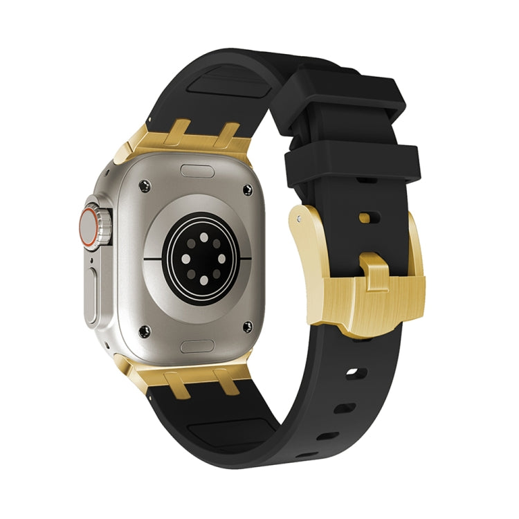 AP Silicone Watch Band For Apple Watch 2 38mm(Gold Black) by buy2fix