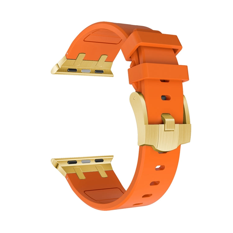 AP Silicone Watch Band For Apple Watch 2 42mm(Gold Orange) by buy2fix