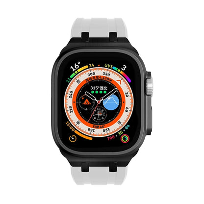 AP Silicone Watch Band For Apple Watch 42mm(Black White) by buy2fix