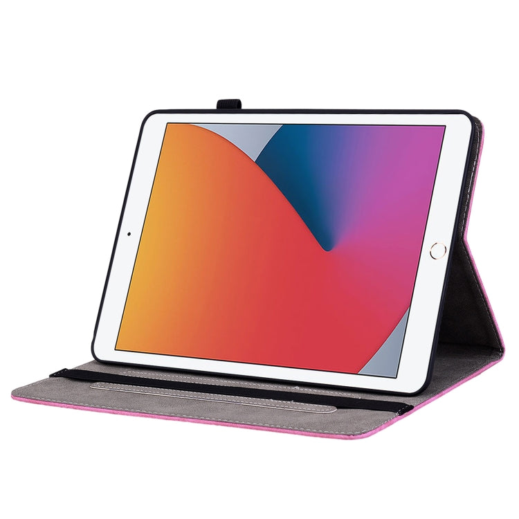 For iPad 9.7 2018 / 2017 / Air / Air 2 Butterfly Rose Embossed Leather Smart Tablet Case(Rose Red) - iPad 9.7 (2018) & (2017) Cases by buy2fix | Online Shopping UK | buy2fix