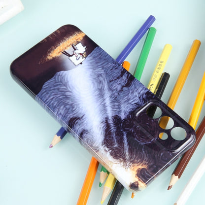 For Samsung Galaxy A14 5G Precise Hole Oil Painting Pattern PC Phone Case(Shine) by buy2fix