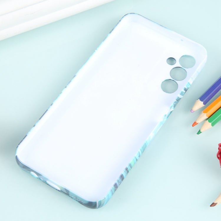 For Samsung Galaxy A14 5G Precise Hole Oil Painting Pattern PC Phone Case(Thinker) by buy2fix